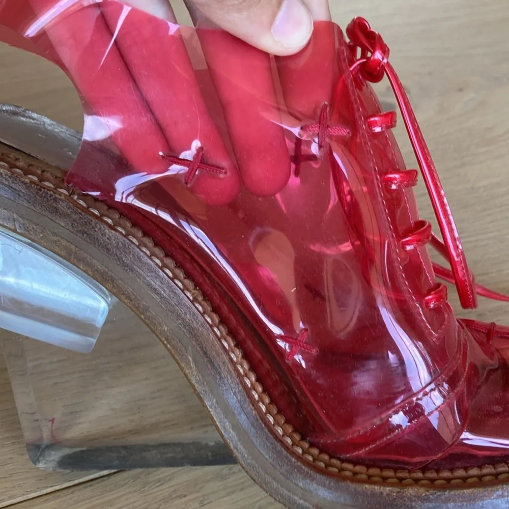 Simone Rocha PVC Clear Heeled Oxford - Picture 10 of 11